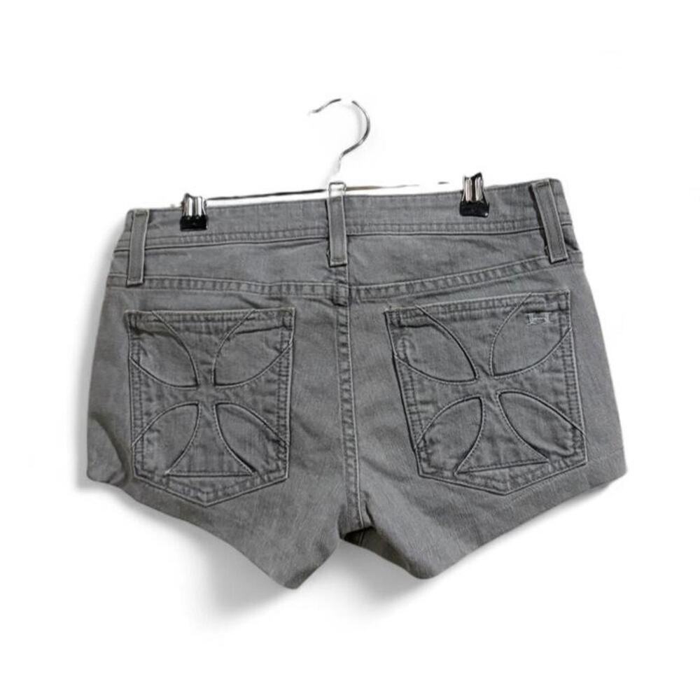 Habitual Gray Cross Womans Short Shorts